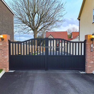 Easily Assembled Luxury Morden Style Barrier Driveway Sliding Aluminum Barrier Entrance Gate